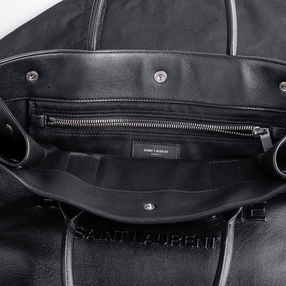 SAINT LAURENT GAUCHE  TOTE BAG IN SMOOTH LEATHER - Picture 4 of 5